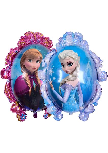 Frozen Elsa Konsept 7 Yaş Balon Set Karlar Ülkesi Tema Doğum Günü Folyo Balon Set