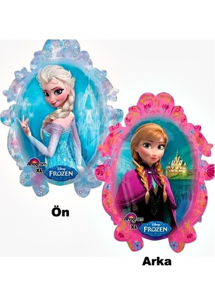 Frozen Elsa Konsept 7 Yaş Balon Set Karlar Ülkesi Tema Doğum Günü Folyo Balon Set