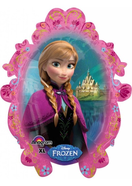 Frozen Karlar Ülkesi Elsa Anna Portre Folyo Balon 1 Adet 85 cm Çift Yönlü Frozen Elsa Anna Balon fiyatları