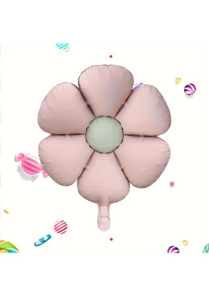 Sevimli Ayıcık 4 Yaş Balon Set Retro Pembe Ayıcık Konsept Doğum Günü Set