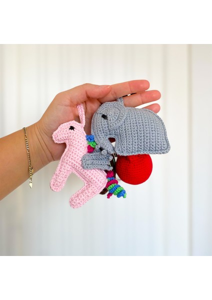 El Örgüsü Unicorn Charm & Çanta Süsü (%100 Pamuk)