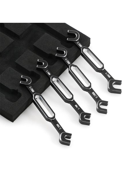 Anahtar Ayarı Itme Çubuğu Anahtarı Gerdirme Somunu Topu Uçlu Bağlantı Sökücü Aracı Rc Araba Için 3/3.2/3.5/3.7/4/5/5.5/6mm-Siyah (Yurt Dışından)