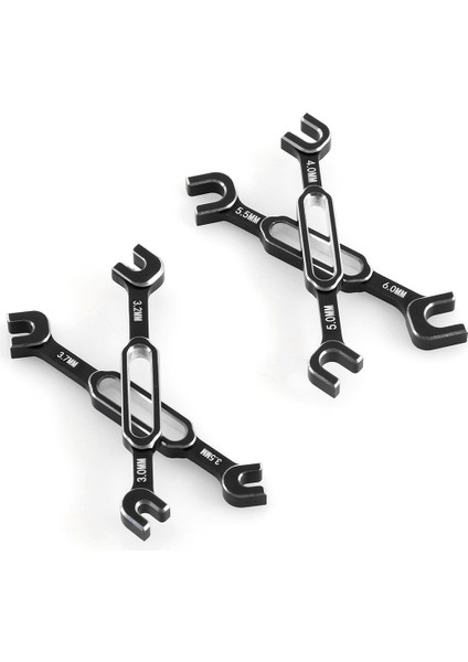 Anahtar Ayarı Itme Çubuğu Anahtarı Gerdirme Somunu Topu Uçlu Bağlantı Sökücü Aracı Rc Araba Için 3/3.2/3.5/3.7/4/5/5.5/6mm-Siyah (Yurt Dışından)