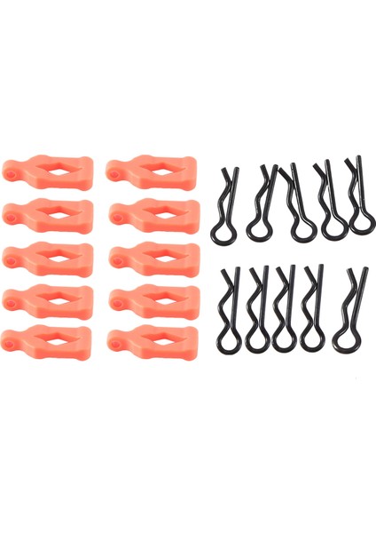 10 Adet Vücut Klip Tutucu Kabuk Sabit Toka Kilidi AXI206000 Eksenel SCX24 TRX4M 1/18 1/24 Rc Paletli Araba Parçaları, 3 (Yurt Dışından)