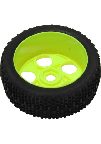 4 Adet/takım Rc Off-Road Araba Buggy Kauçuk Kamyon Lastikleri Lastik Jant Jant Hex Adaptörü 17 mm 811 8sc 94885 84-801 Yeşil (Yurt Dışından)