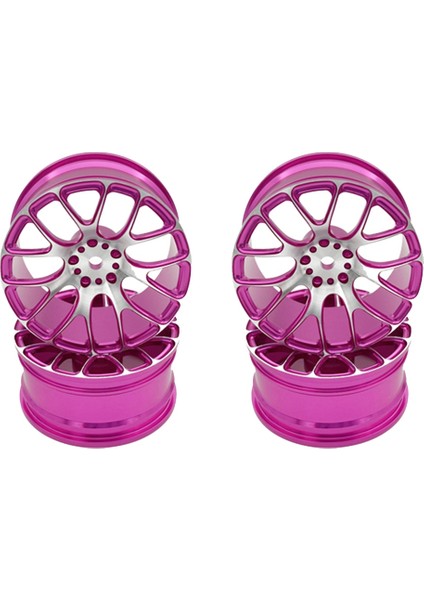 4 Adet Jantlar 52X26MM Hsp Hpı Redcat Kyosho Sakura Tamiya TT02 MN86K 1/10 Rc Drift On-Road Yarış Araba, Pembe (Yurt Dışından)
