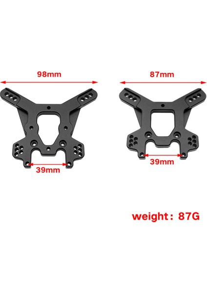 2 Adet Metal Şok Kulesi TKR5428 TKR5429 TKR5401 MT410 Tekno ET48.3 Rc Araba Yükseltme Parçaları Aksesuarları, Siyah (Yurt Dışından) fiyatları
