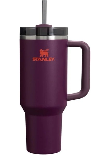 Quencher Pipetli Termos Bardak 1.18 Lt - Plum