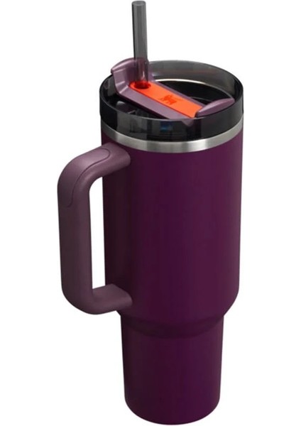 Quencher Pipetli Termos Bardak 1.18 Lt - Plum