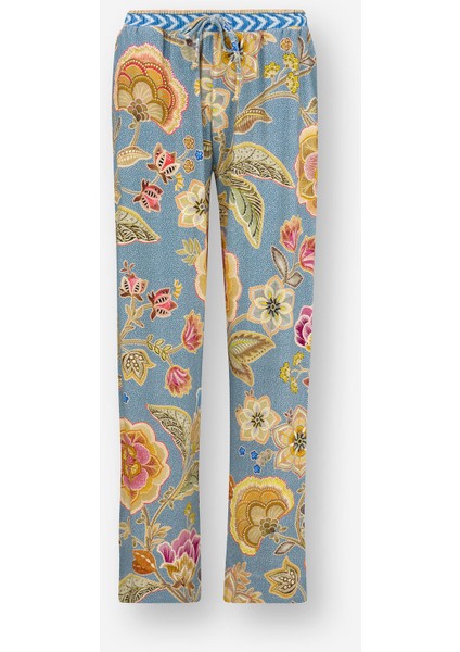 Belin Mavi Viscose Pantolon