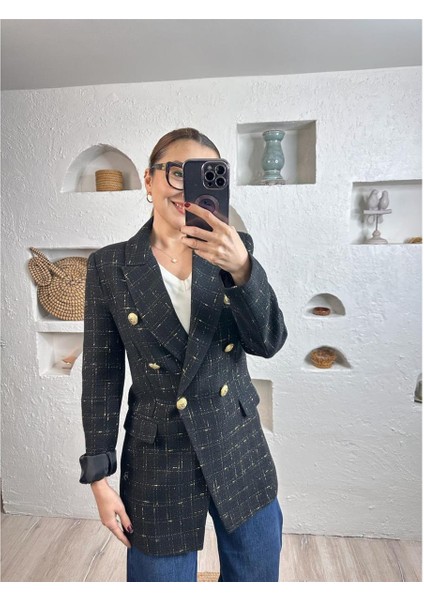 Çizgi Detay Tüvit Blazer 46511 fiyatları