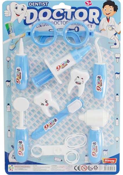 ERN-897 Heroes Toys Kartelalı Erkek Dişçi Seti