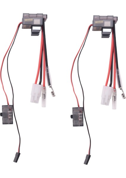 2 Adet 320A Fırçalanmış Fırça Hız Kontrol Cihazı Esc/w Ters Rc Araba Tekne Için 1/8 1/10 (Yurt Dışından)