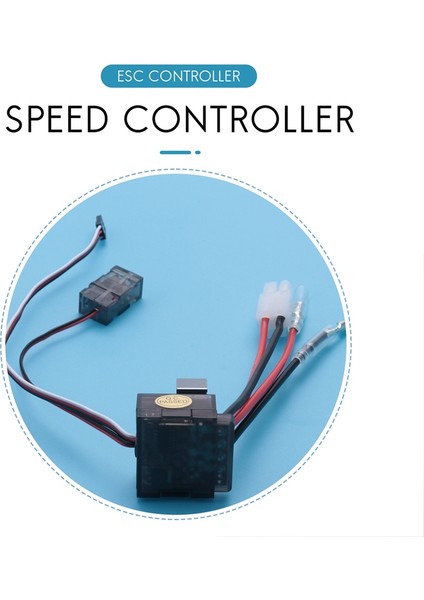 2 Adet 320A Fırçalanmış Fırça Hız Kontrol Cihazı Esc/w Ters Rc Araba Tekne Için 1/8 1/10 (Yurt Dışından)