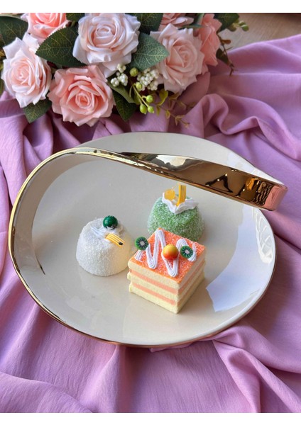 Dream Gold Yuvarlak Servis Tabağı fiyatları