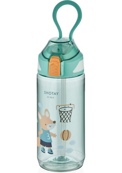 Çocuk Su Matarası Tritan Yeşil 570ML