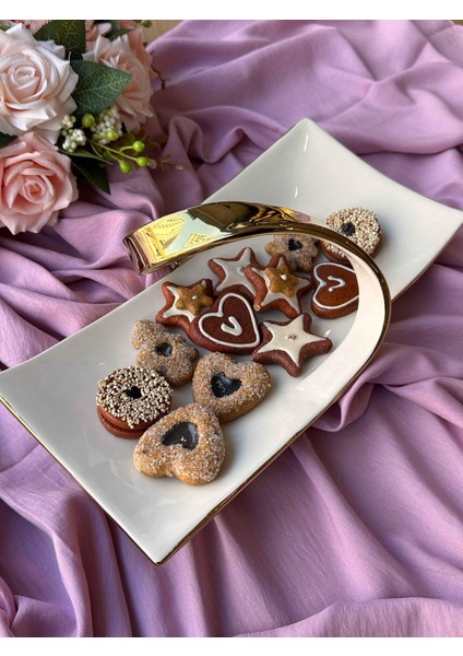 Dream Gold Dikdörtgen Servis Tabağı