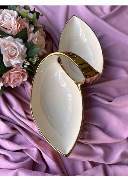 Dream Gold Oval Servis Tabağı 2 Bölmeli fiyatları