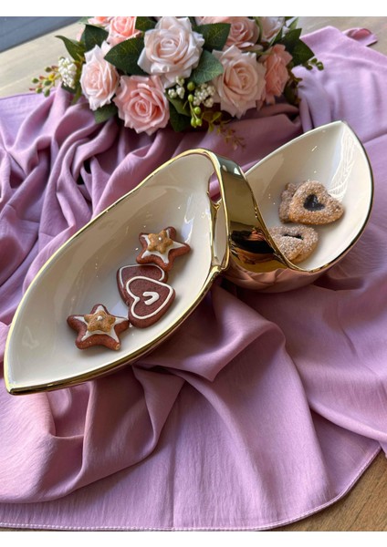 Dream Gold Oval Servis Tabağı 2 Bölmeli indirimleri