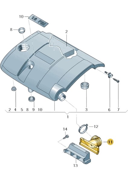 Vw Golf 5 2004-2008 1.6 Fsi Motor Hava Filtre Giriş Borusu 1K0129609B fiyatları