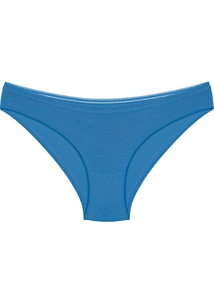 4 Adet Dantel Işlemeli Bikini Külot Mint, Bej, Beyaz, Somon