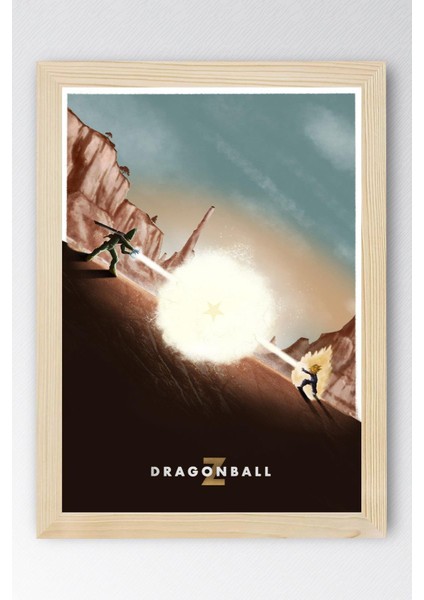 Dragon Ball Z Çerçeveli Tablo - Manga Anime Poster Tablo