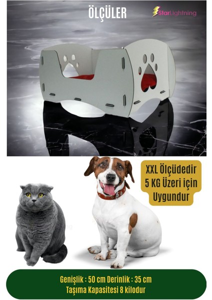 Ahşap Büyük Kedi Yatağı Premium Kalite Açık Meşe Kedi Evi 50x35 cm Model 6 fiyatları