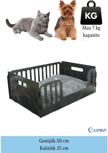 Büyük Kedi Yatağı Dekoratif Ahşap Dayanıklı Beyaz Renk Model 5 fiyatları