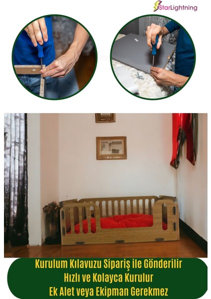 Ahşap Büyük Kedi Yatağı Premium Kalite Ceviz Kedi Evi 50X35 cm Model 5 modelleri