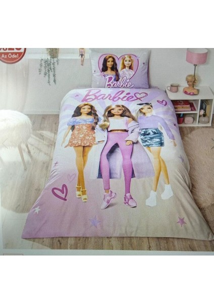 Lisanslı Barbie Shine Nevresim Takımı-Heybe Home