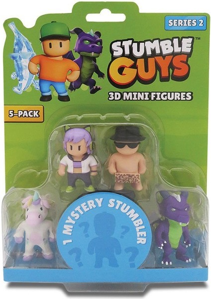 TUY14000 Stumble Guys 5li Mini Figür S2-SG-30006_5 modelleri