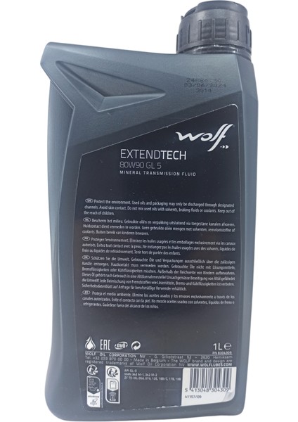 WLF-8304309 Şanzıman Yağı Extendt 80W90 Gl 5 1l Mineral