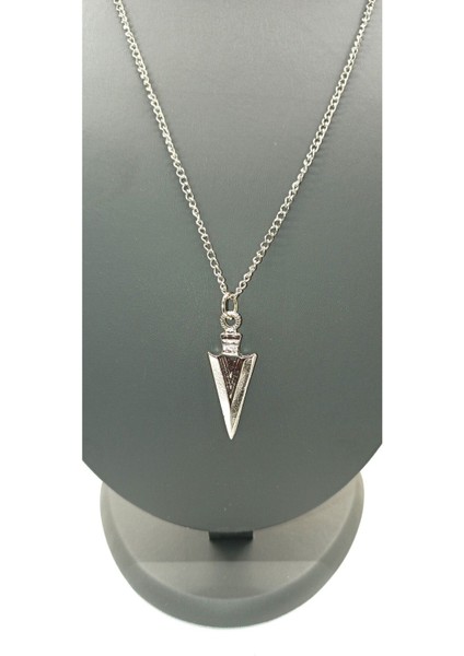 Unisex Gümüş Kaplamalı Zincir Kolye