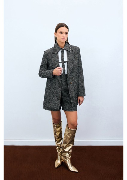 Klasik Tüvit Ceket - Kahve