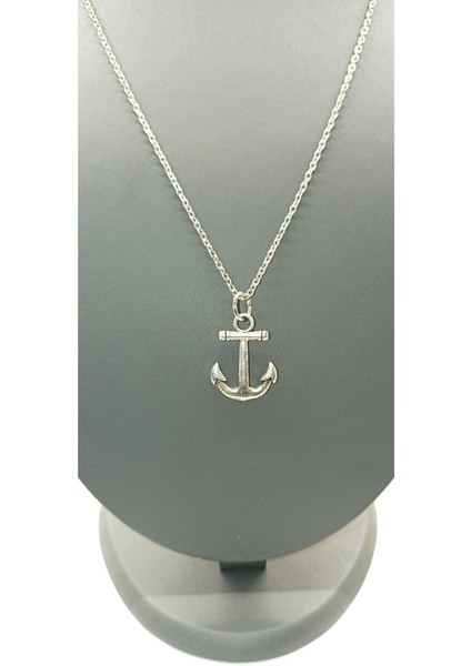 Unisex Gümüş Kaplamalı Zincir Kolye