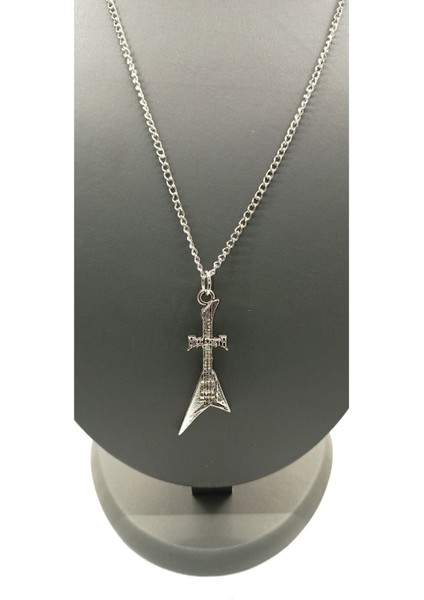 Unisex Gümüş Kaplamalı Zincir Kolye