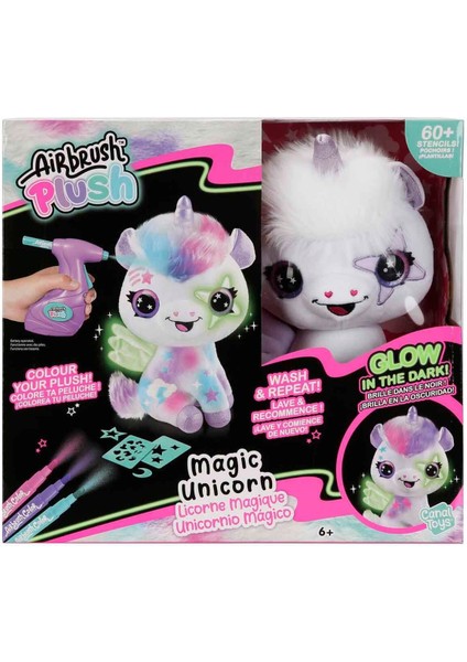 28788 Airbrush Peluş Karanlıkta Parlayan Sihirli Unicorn -Sunman