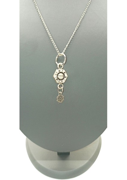 Unisex Gümüş Kaplamalı Zincir Kolye