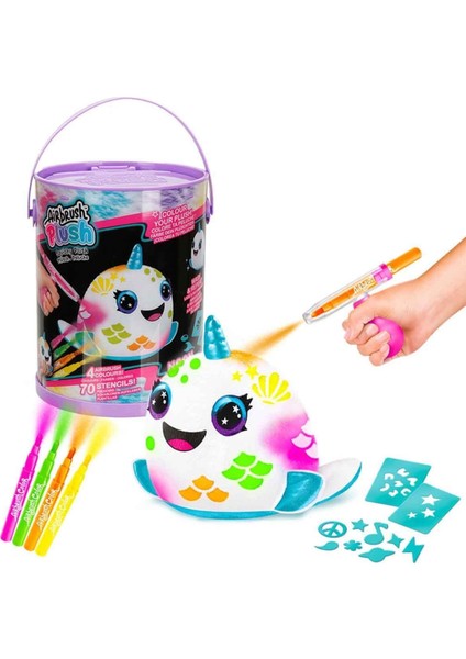 45523 Airbrush Peluş Neon Boyama Seti -Sunman