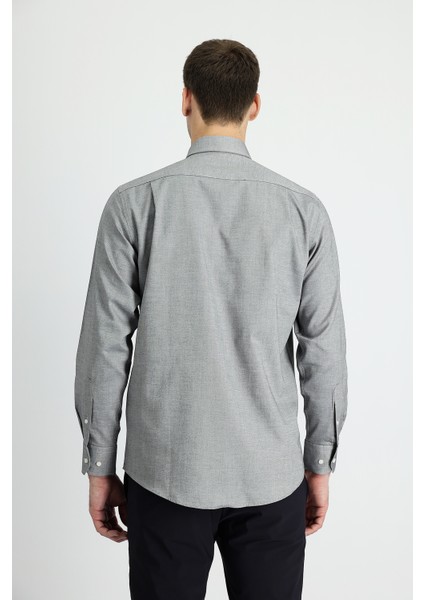 Uzun Kol Regular Fit Oxford Pamuk Gömlek