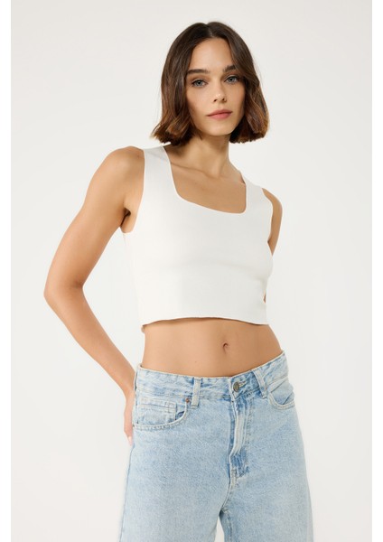 Streç Örgü Basic Top
