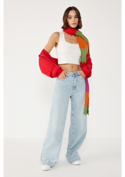 Streç Örgü Basic Top