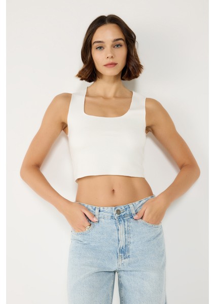 Streç Örgü Basic Top