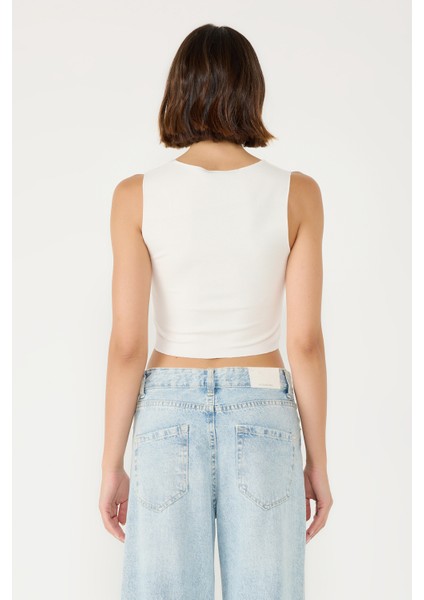 Streç Örgü Basic Top