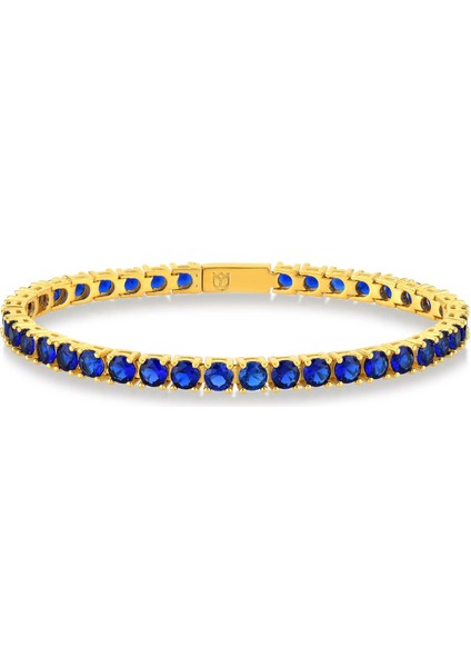 Safir Zirconia Taşlı Su Yolu Bileklik