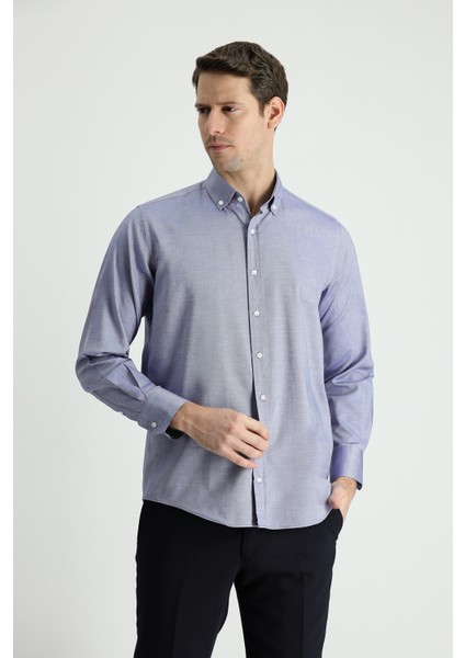 Uzun Kol Regular Fit Oxford Pamuk Gömlek