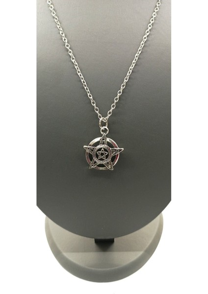 Unisex Gümüş Kaplamalı Zincir Kolye