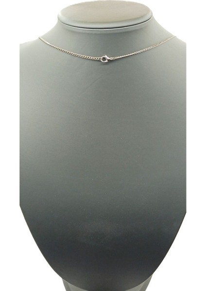 Unisex Gümüş Kaplamalı Zincir Kolye fiyatları