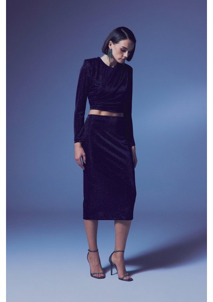 Parlak Kalem Etek - Lacivert fiyatları