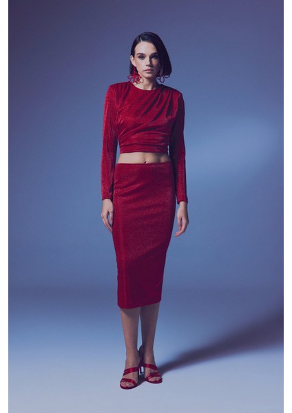 Parlak Kalem Etek - Kırmızı fiyatları